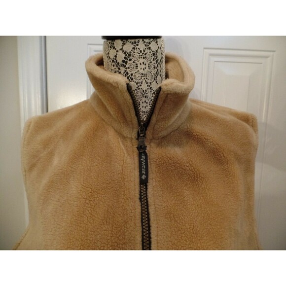 Anywear Womens Brown Fleece Full Zip Jacket Vest Made In Canada Size L - Picture 3 of 7